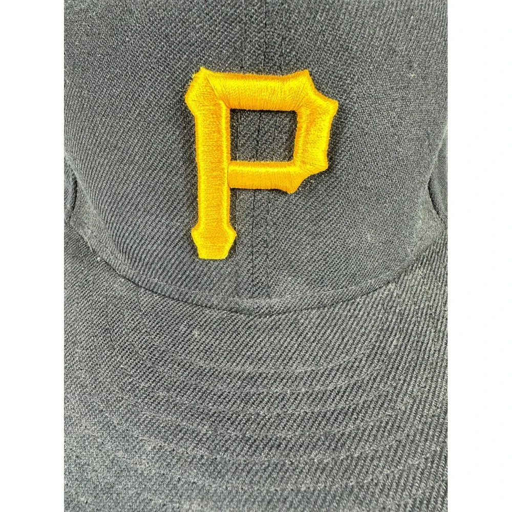 New Era 59FIFTY Pittsburgh Pirates Kids Hat Black Yellow MLB Fitted Cap 6 3/4